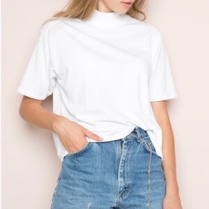 NWOT White Turtleneck T-Shirt